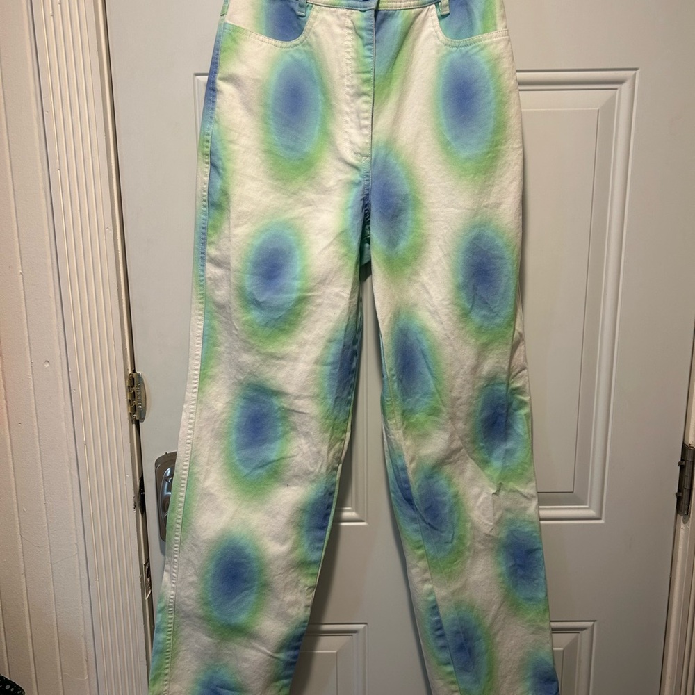 The Fifth Label Blue and Green Patterned Pants